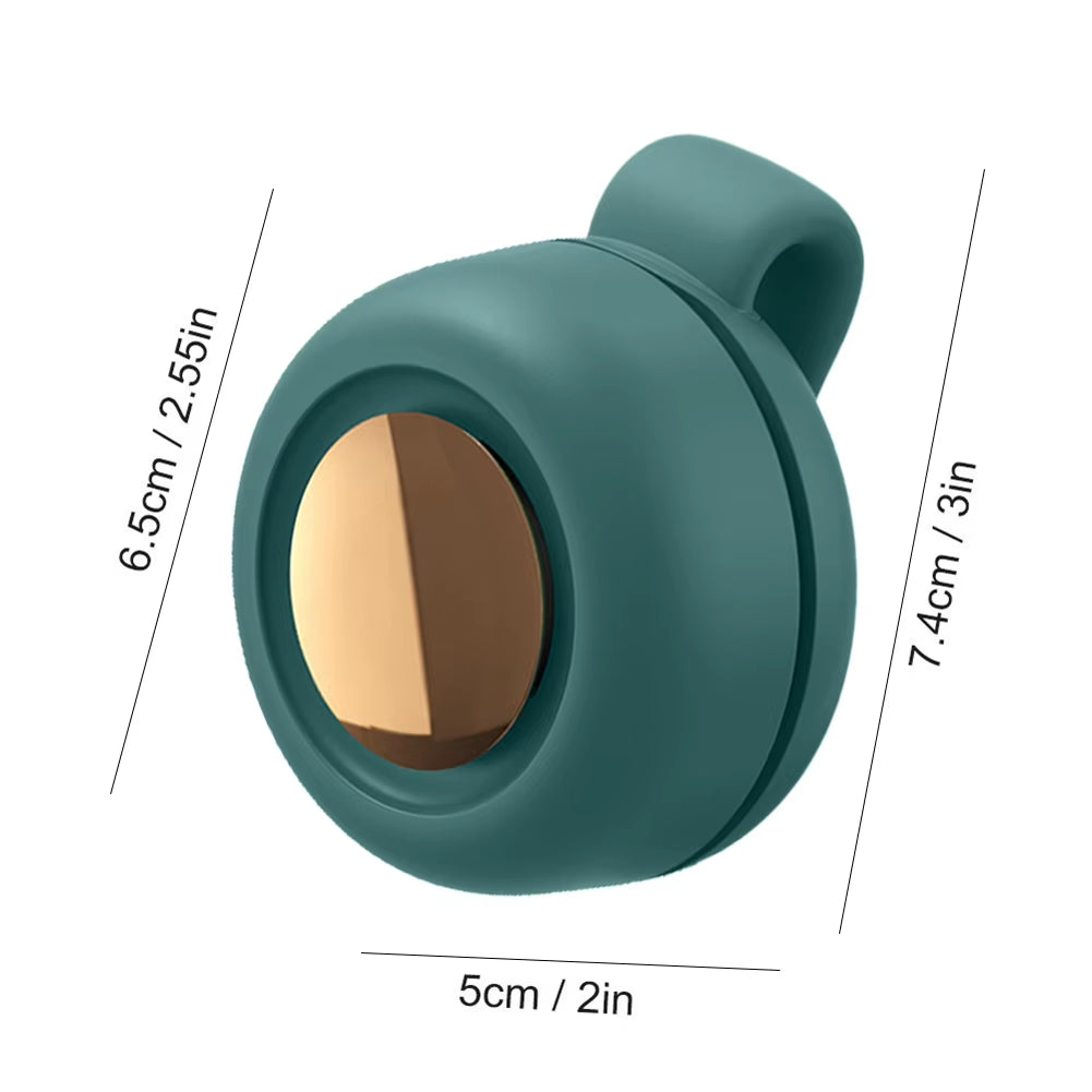 Small Whirlwind Clip Fan Quiet Lightweight Leafless Fan Silent Waist Neck Fan USB Rechargeable Portable Belt Fan for Office Gym