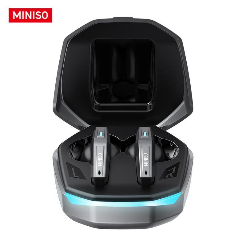 MINISO Gm2Pro Wireless Earbuds Bluetooth 5.4 Headphones, Earbuds Noise Cancelling, Energy Saving, IPX5 Waterproof with Mic, Gaming Earbuds 60 Hrs Playtime, Compatible for Android/Ios