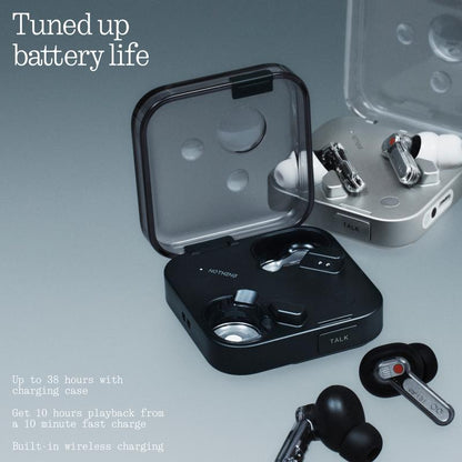 Nothing Ear (3) Wireless Earbuds with 95Db Super Mic Dual MEMS Beamforming Mics Adaptive Noise Cancellation & Hi-Res LDAC Audio 12Mm Driver IP54 Splash Resistant Voice Control