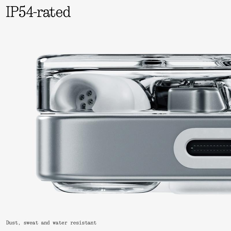 Nothing Ear (3) Wireless Earbuds with 95Db Super Mic Dual MEMS Beamforming Mics Adaptive Noise Cancellation & Hi-Res LDAC Audio 12Mm Driver IP54 Splash Resistant Voice Control