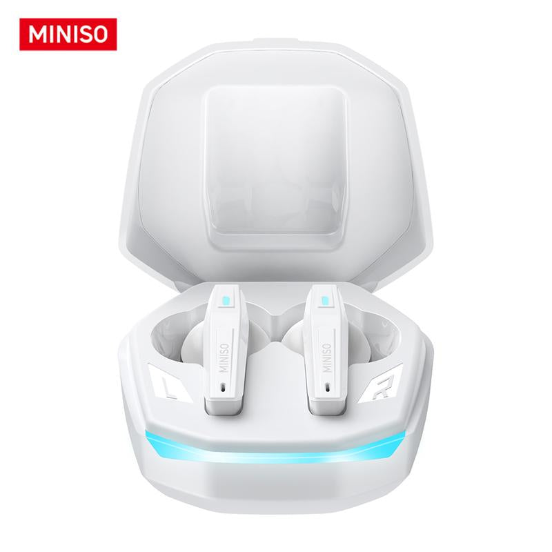 MINISO Gm2Pro Wireless Earbuds Bluetooth 5.4 Headphones, Earbuds Noise Cancelling, Energy Saving, IPX5 Waterproof with Mic, Gaming Earbuds 60 Hrs Playtime, Compatible for Android/Ios