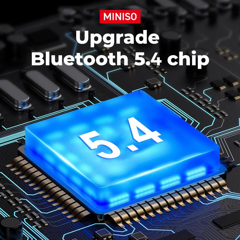 MINISO Gm2Pro Wireless Earbuds Bluetooth 5.4 Headphones, Earbuds Noise Cancelling, Energy Saving, IPX5 Waterproof with Mic, Gaming Earbuds 60 Hrs Playtime, Compatible for Android/Ios